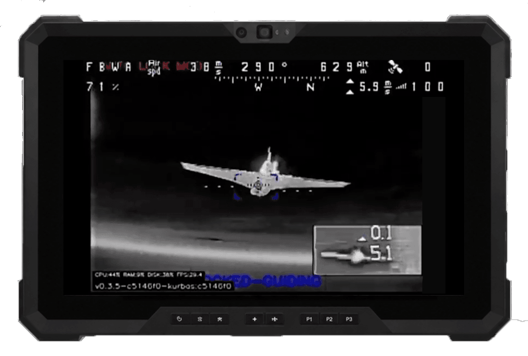 Pixel Lock locked on an aerial target on a rugged tablet